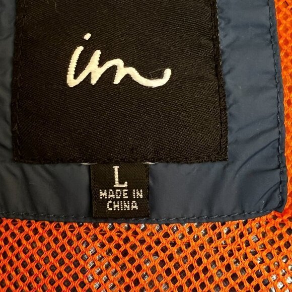 Imperial Motion Hooded 1/4 Zip Pullover Jacket Men's Blue Size L Windbreaker - Picture 4 of 7